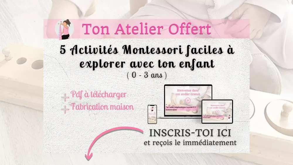 Formation à la pédagogie Montessori pour les enfants de la naissance jusqu'à 3 ans