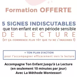 Formation lecture enfant montessori