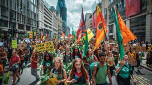 Lire la suite à propos de l’article À Londres, en 2024 : des milliers marchent pour le climat et la nature avant des élections cruciales