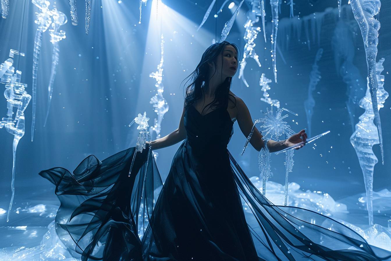 Lire la suite à propos de l’article Dans « Les Vagues », Elise Vigneron et ses marionnettes de glace font danser les fantômes de Virginia Woolf