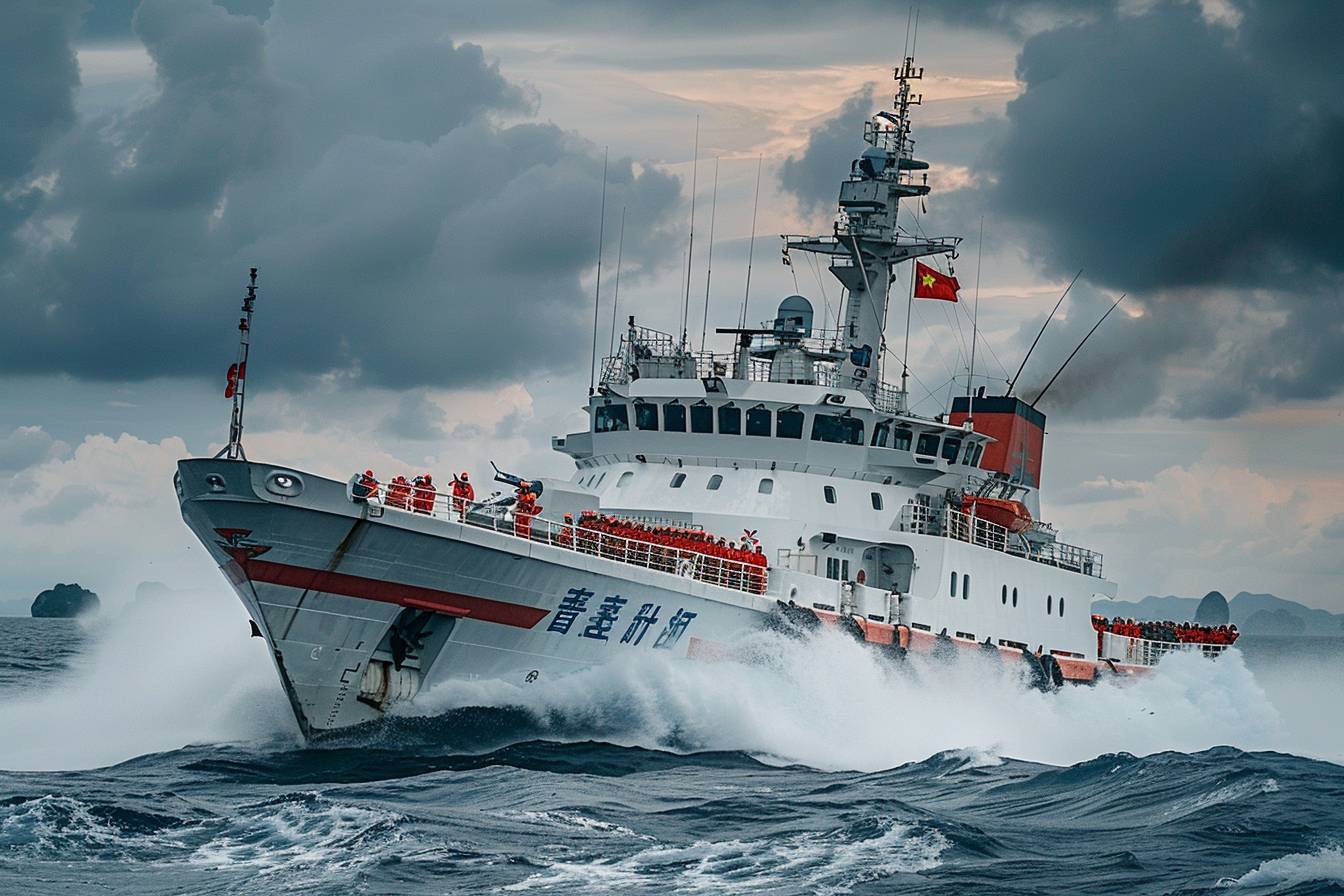 Lire la suite à propos de l’article Implication croissante des gardes-côtes chinois en mer de Chine méridionale : l&rsquo;incident inquiétant avec des marins philippins