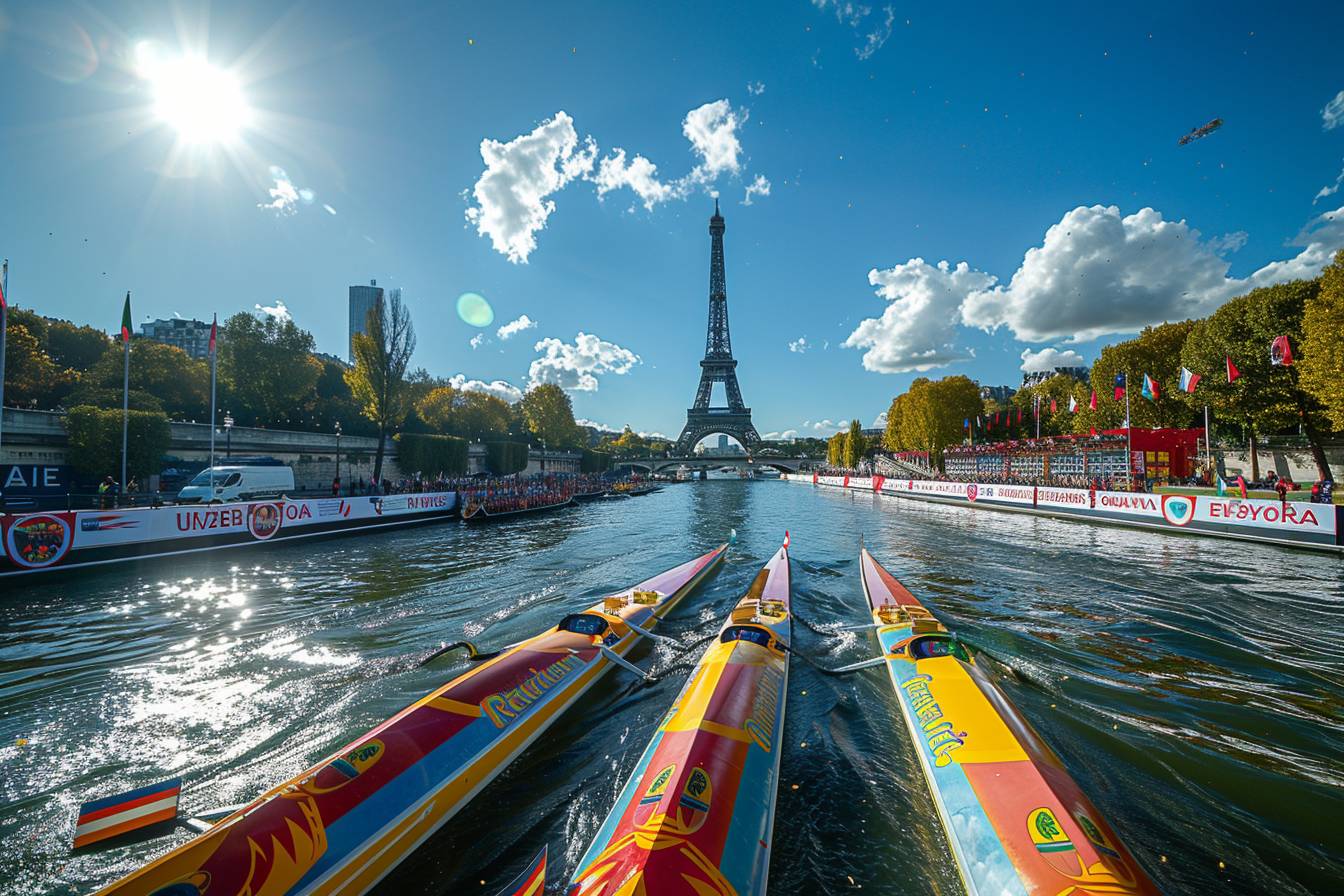 You are currently viewing Paris 2024 : les derniers préparatifs sur la Seine révèlent des détails inattendus sur les bateaux des athlètes