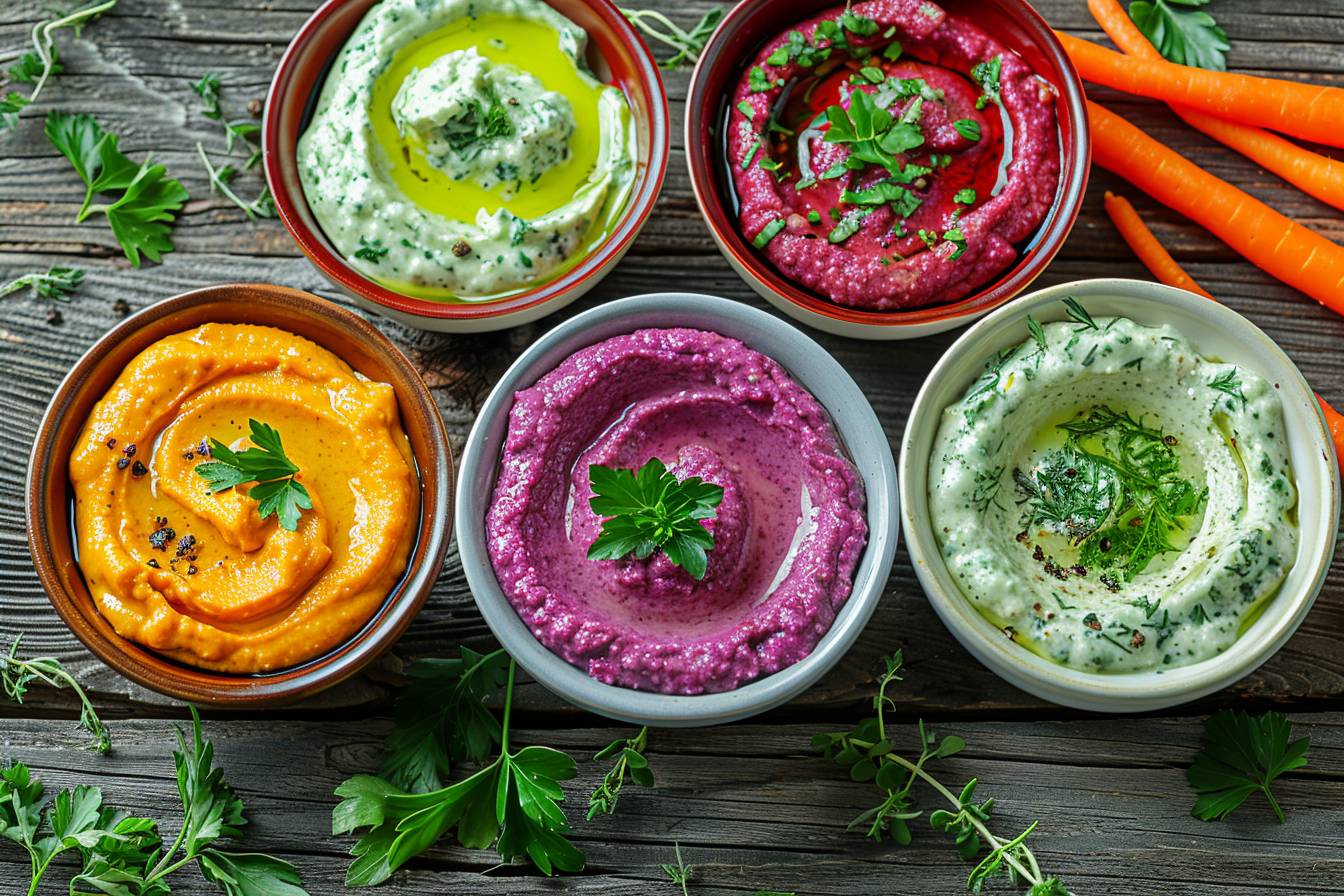 Lire la suite à propos de l’article Trois recettes innovantes de dips aux légumes : ravivez vos apéritifs et étonnez vos convives