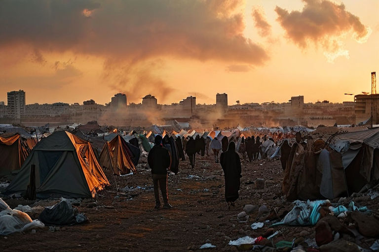 Lire la suite à propos de l’article Un camp de déplacés frappé en plein conflit : les cris de Gaza et les manifestations à Tel-Aviv ébranlent la région