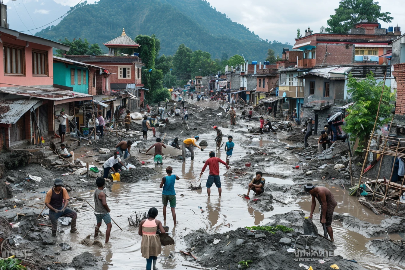 Lire la suite à propos de l’article Catastrophe au Népal : 14 morts et disparitions après des inondations et des glissements de terrain dévastateurs