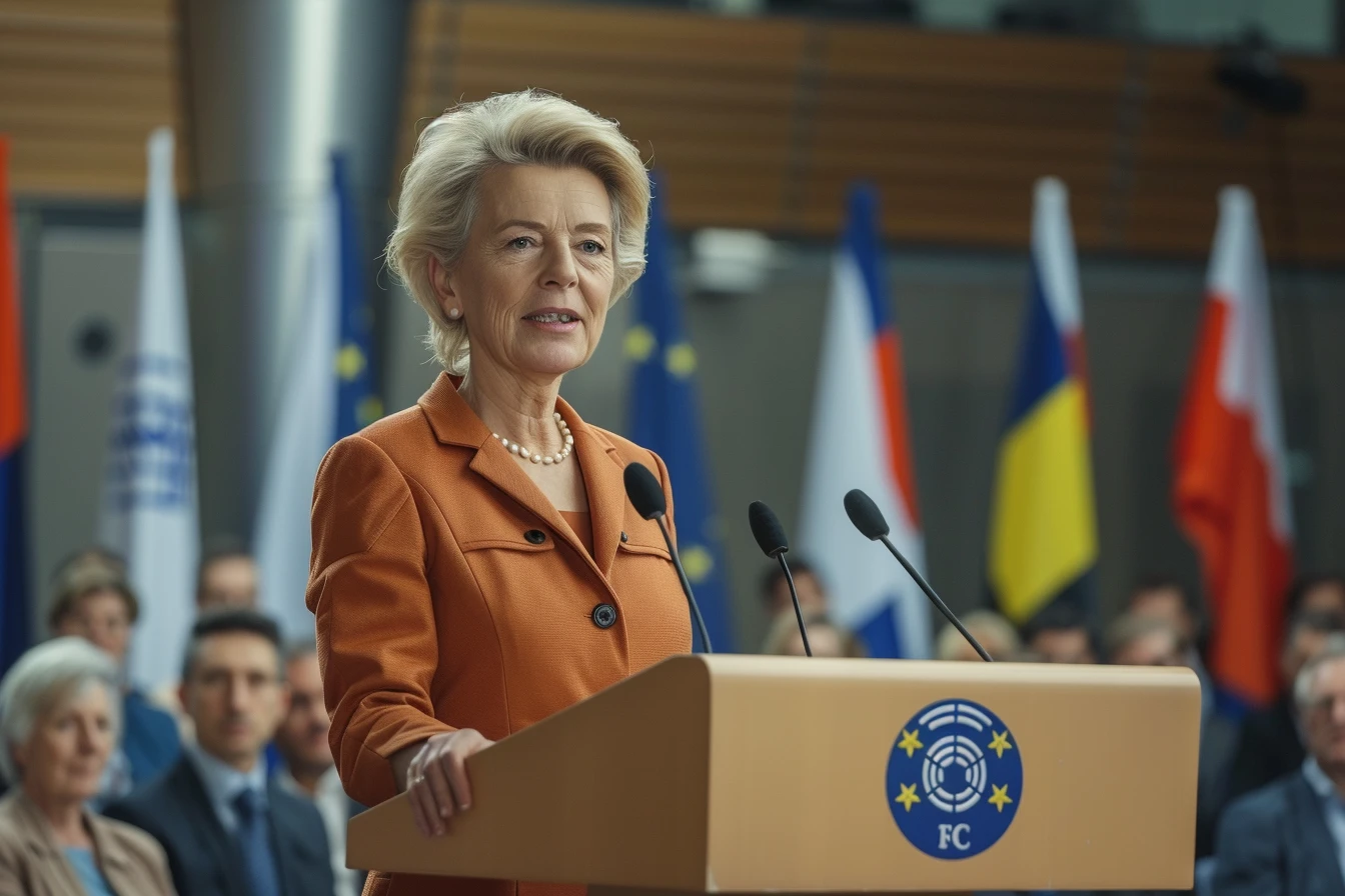 Lire la suite à propos de l’article Ursula von der Leyen reconduite à la tête de la Commission européenne : une décision unanime malgré l&rsquo;abstention de Giorgia Meloni