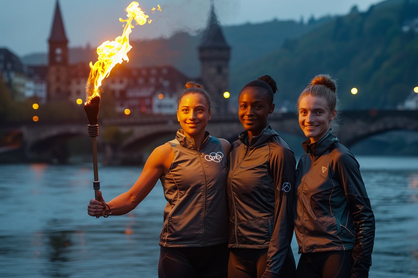 Lire la suite à propos de l’article La flamme olympique unit trois nations en Moselle : un symbole de coopération européenne qui fascinera